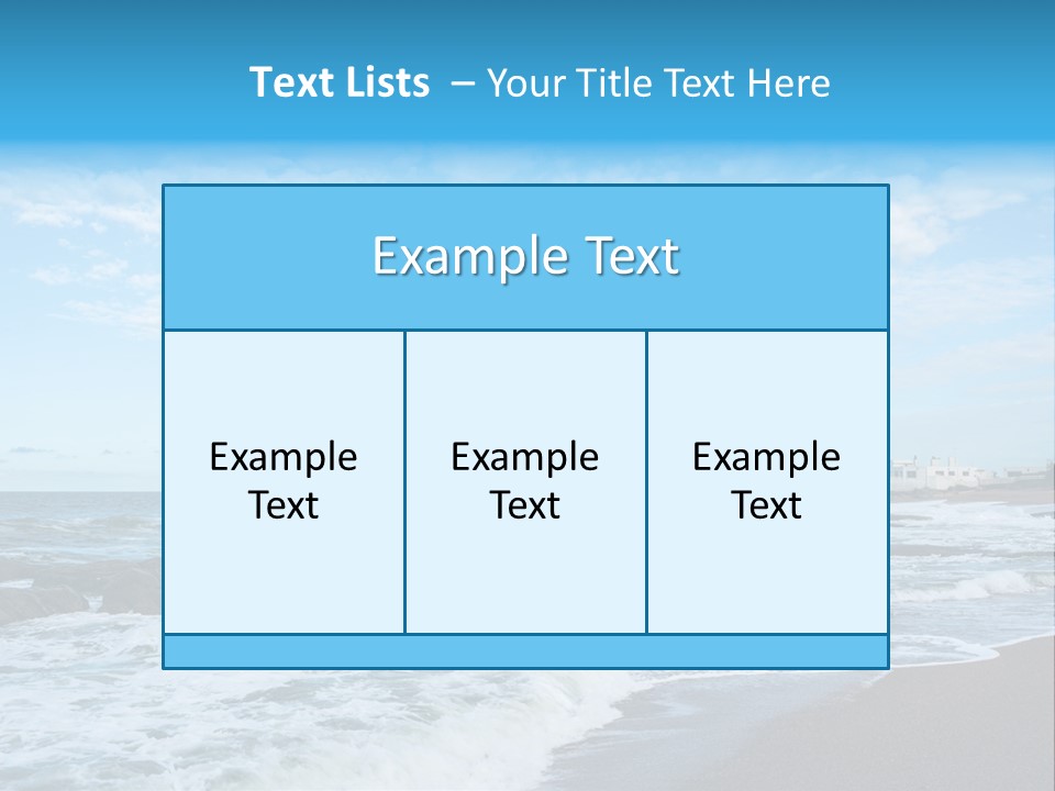 A Picture Of A Lighthouse On The Beach PowerPoint Template