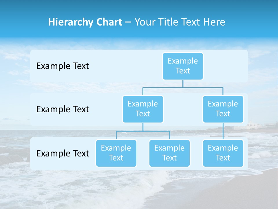 A Picture Of A Lighthouse On The Beach PowerPoint Template