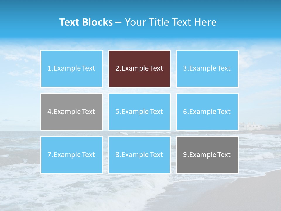 A Picture Of A Lighthouse On The Beach PowerPoint Template