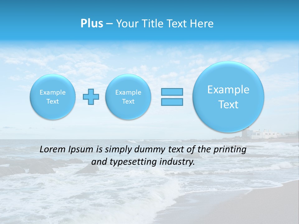 A Picture Of A Lighthouse On The Beach PowerPoint Template