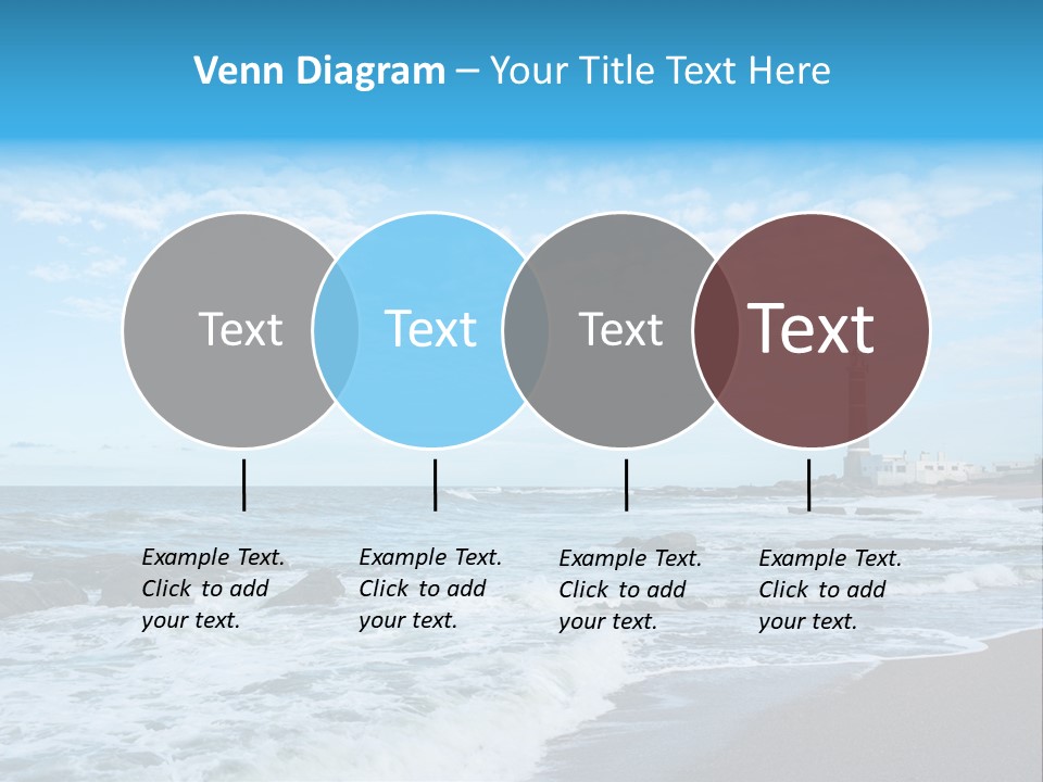 A Picture Of A Lighthouse On The Beach PowerPoint Template