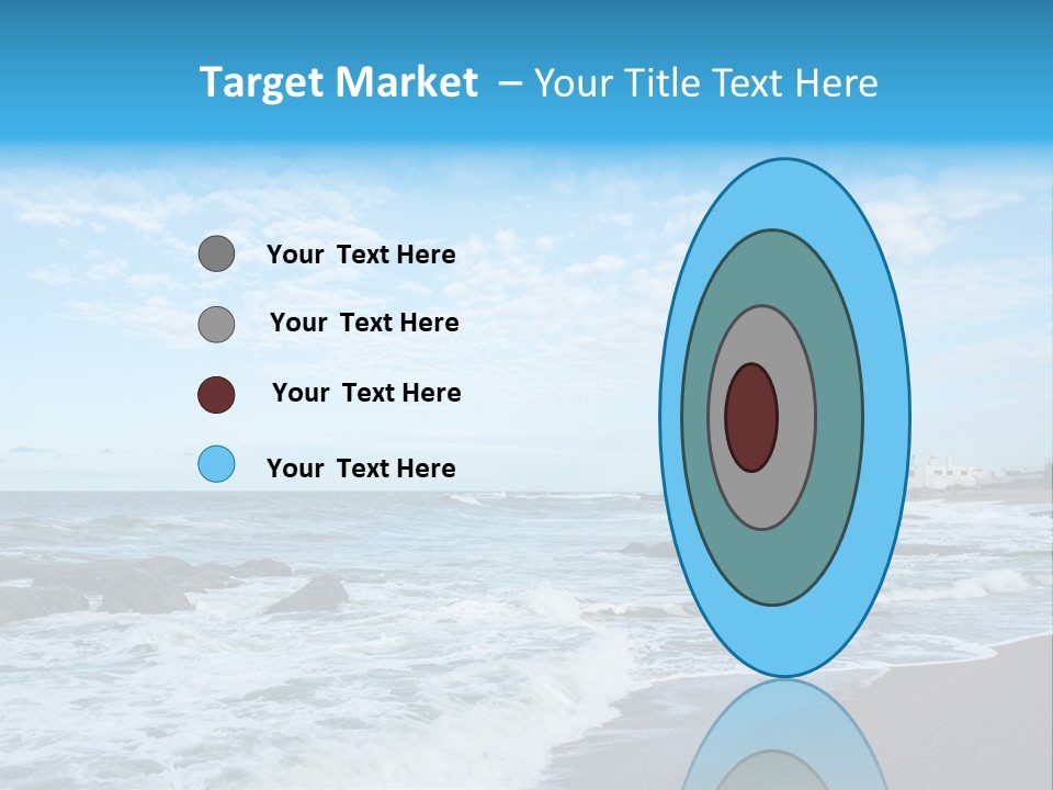 A Picture Of A Lighthouse On The Beach PowerPoint Template