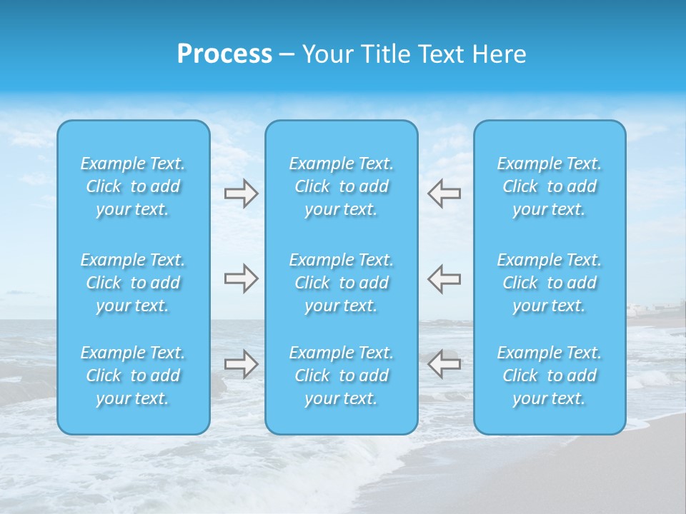 A Picture Of A Lighthouse On The Beach PowerPoint Template