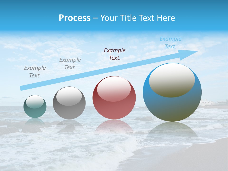 A Picture Of A Lighthouse On The Beach PowerPoint Template