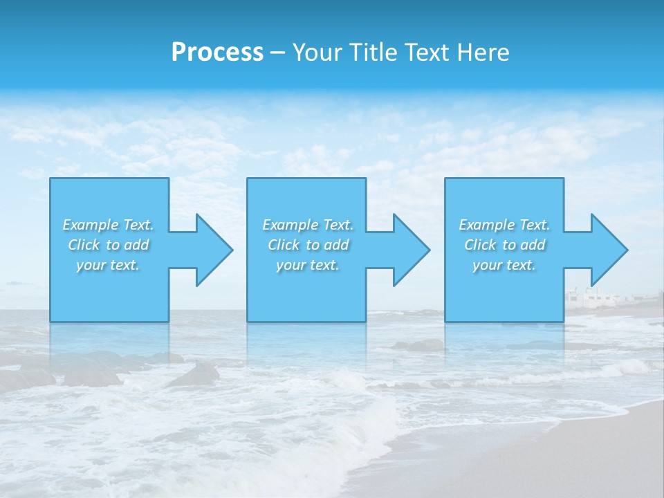 A Picture Of A Lighthouse On The Beach PowerPoint Template