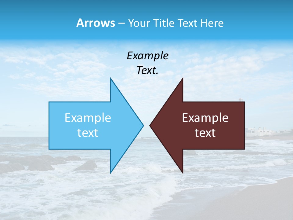 A Picture Of A Lighthouse On The Beach PowerPoint Template