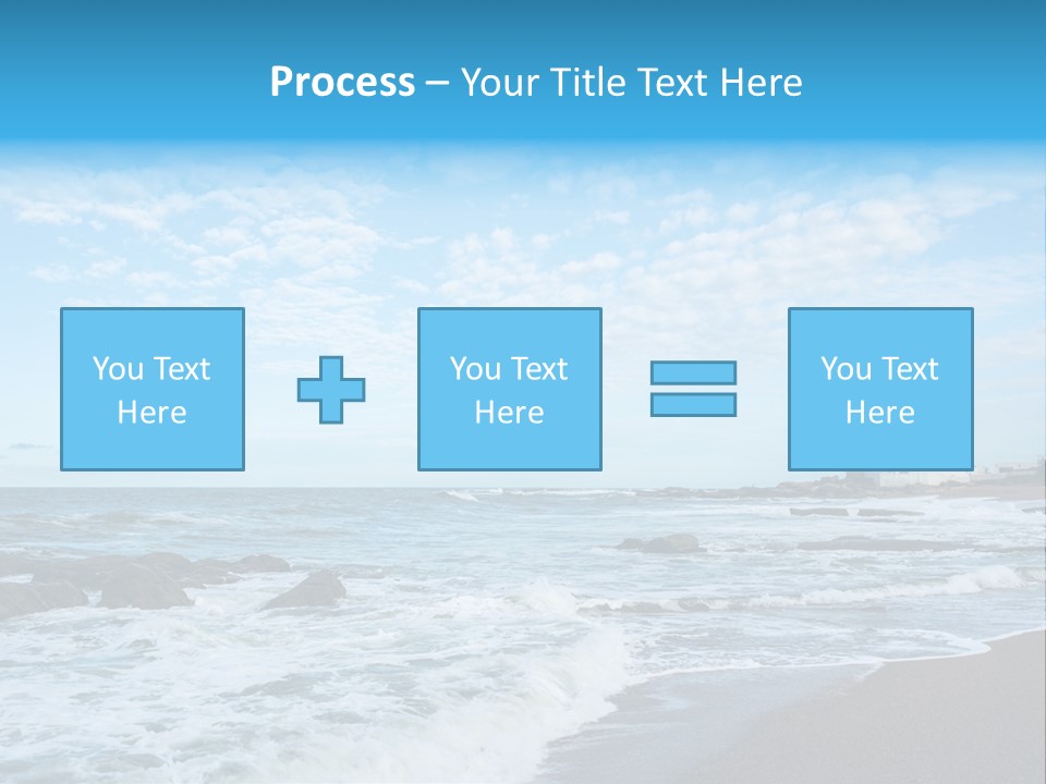 A Picture Of A Lighthouse On The Beach PowerPoint Template