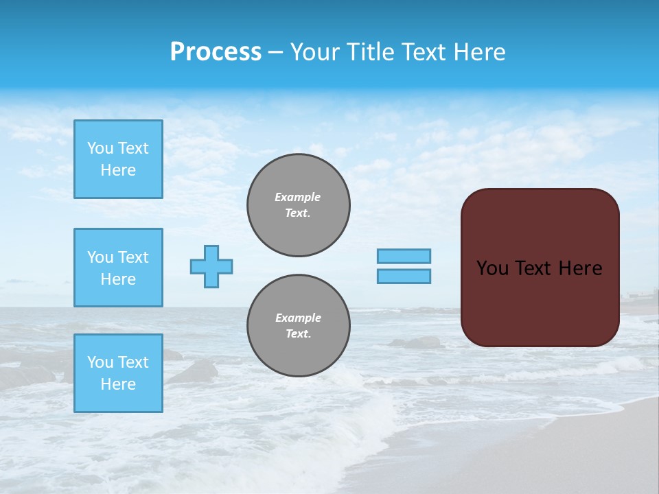 A Picture Of A Lighthouse On The Beach PowerPoint Template