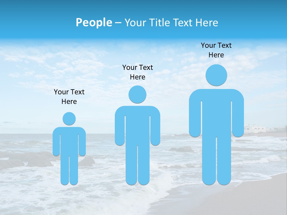 A Picture Of A Lighthouse On The Beach PowerPoint Template