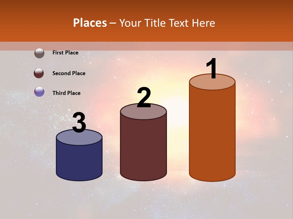 A Picture Of A Star In The Sky With The Words Name Of Presentation Company Name PowerPoint Template