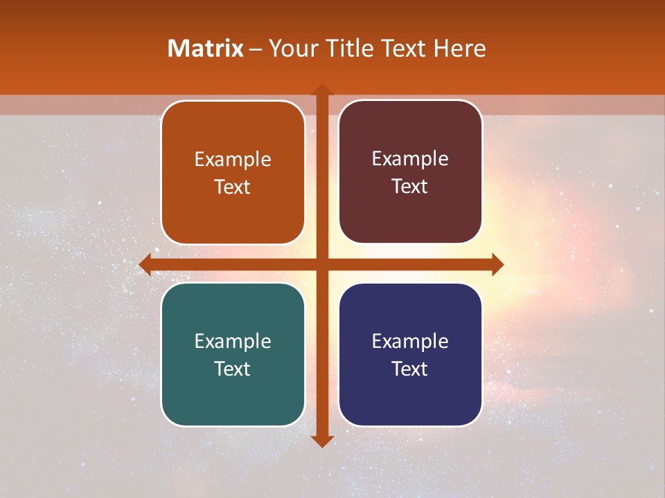 A Picture Of A Star In The Sky With The Words Name Of Presentation Company Name PowerPoint Template