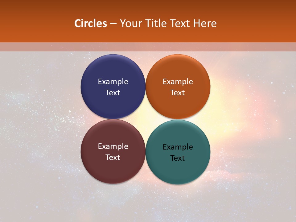A Picture Of A Star In The Sky With The Words Name Of Presentation Company Name PowerPoint Template