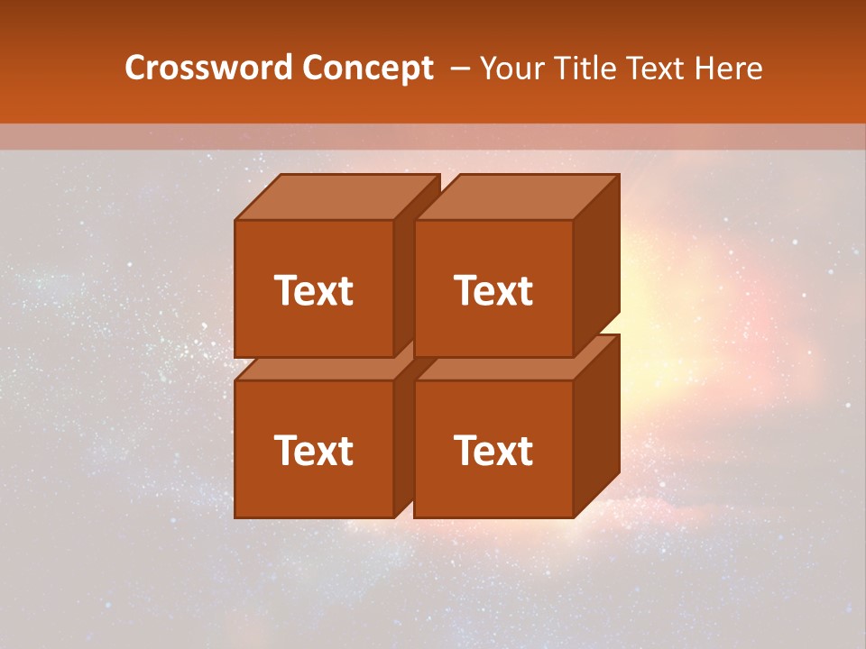 A Picture Of A Star In The Sky With The Words Name Of Presentation Company Name PowerPoint Template