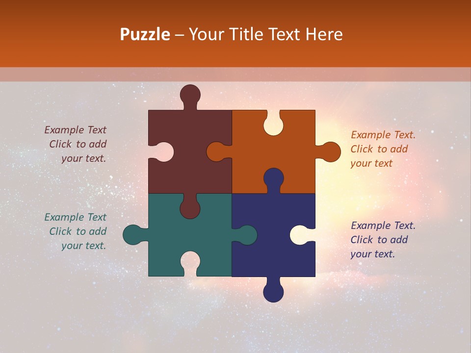 A Picture Of A Star In The Sky With The Words Name Of Presentation Company Name PowerPoint Template