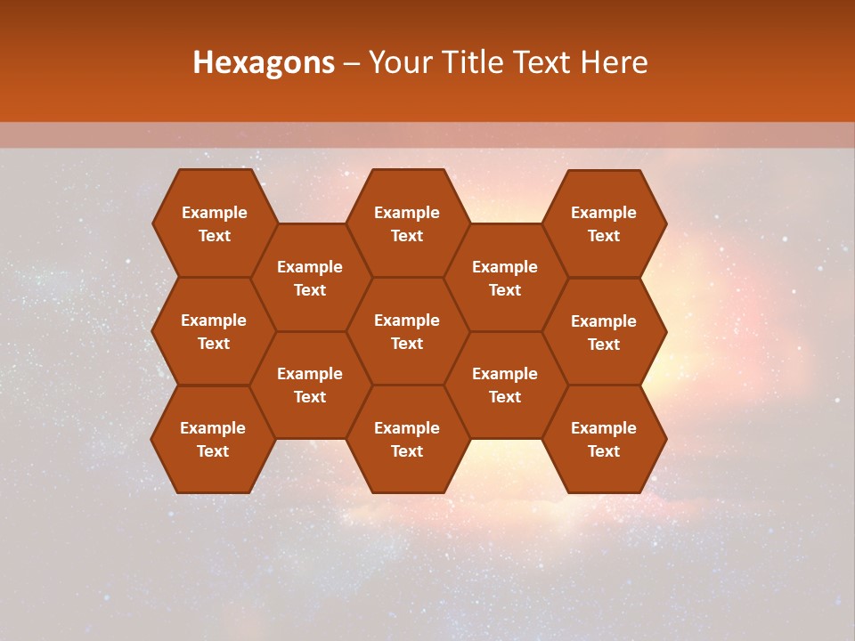 A Picture Of A Star In The Sky With The Words Name Of Presentation Company Name PowerPoint Template