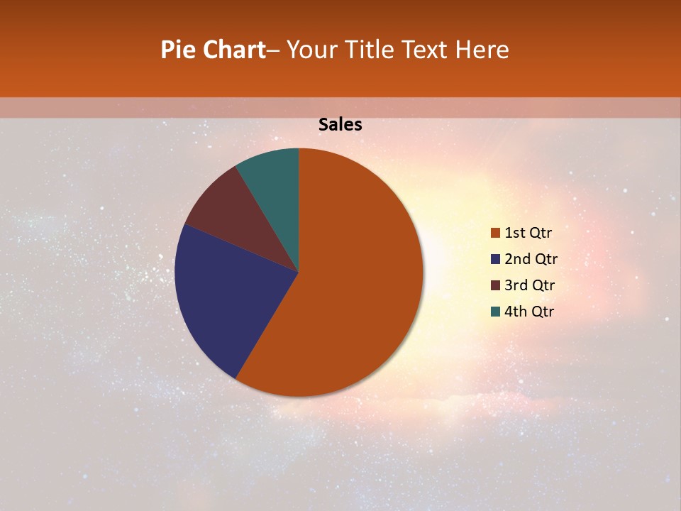 A Picture Of A Star In The Sky With The Words Name Of Presentation Company Name PowerPoint Template