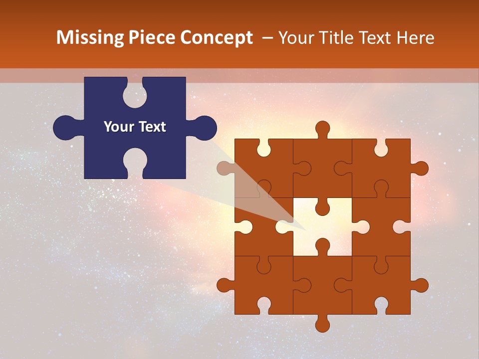 A Picture Of A Star In The Sky With The Words Name Of Presentation Company Name PowerPoint Template