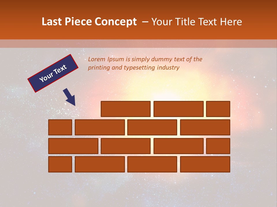 A Picture Of A Star In The Sky With The Words Name Of Presentation Company Name PowerPoint Template
