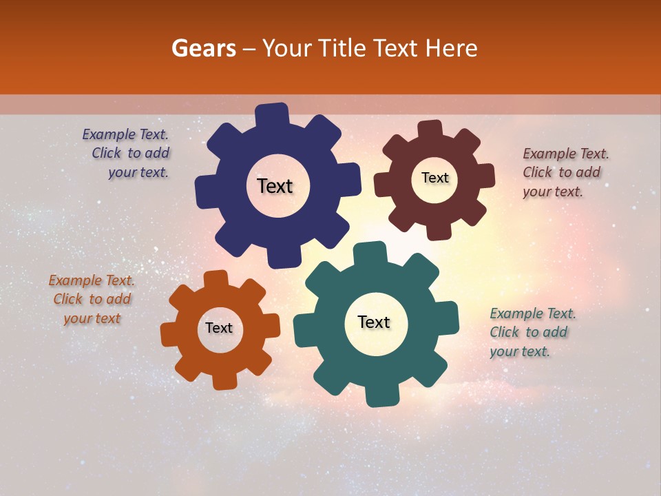 A Picture Of A Star In The Sky With The Words Name Of Presentation Company Name PowerPoint Template