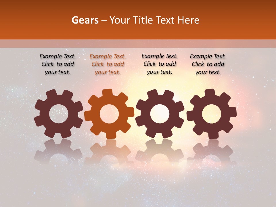 A Picture Of A Star In The Sky With The Words Name Of Presentation Company Name PowerPoint Template