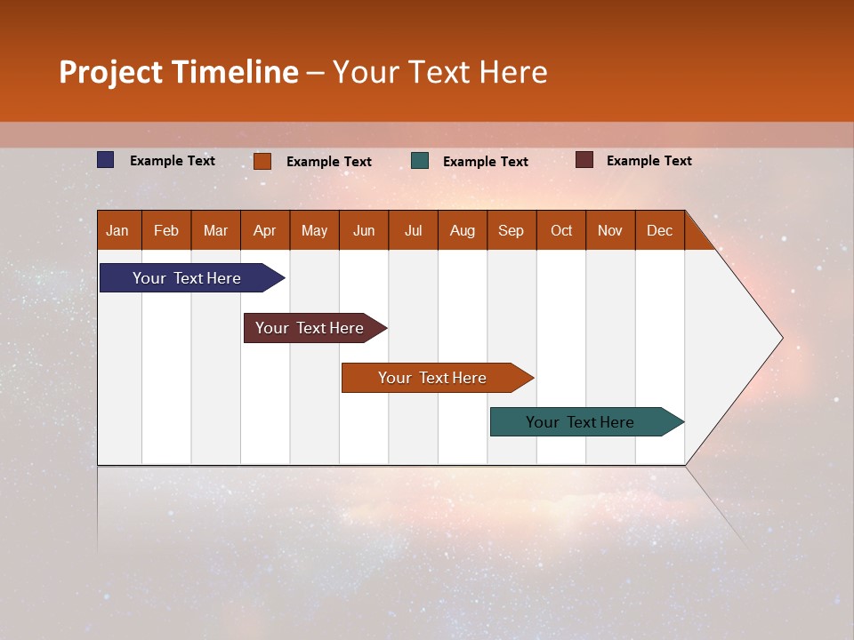 A Picture Of A Star In The Sky With The Words Name Of Presentation Company Name PowerPoint Template