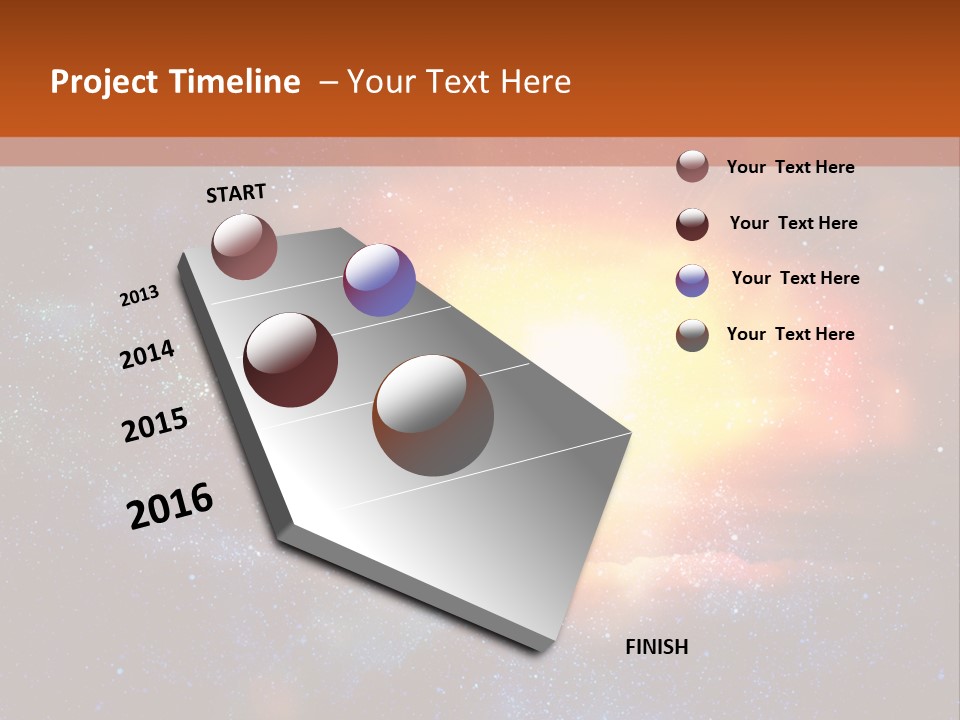 A Picture Of A Star In The Sky With The Words Name Of Presentation Company Name PowerPoint Template