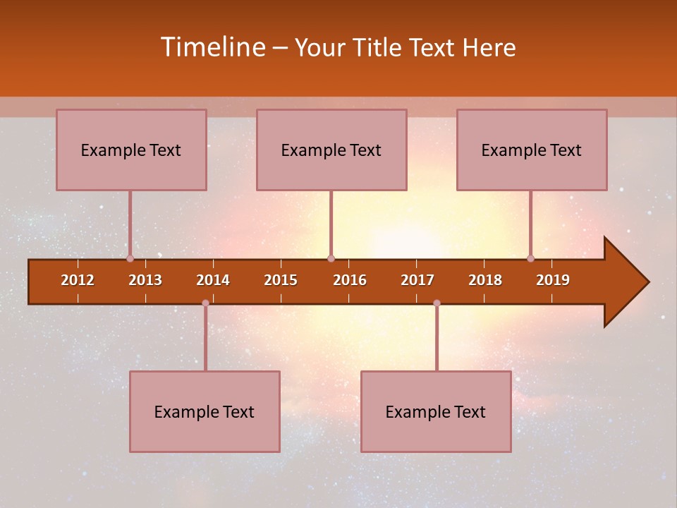 A Picture Of A Star In The Sky With The Words Name Of Presentation Company Name PowerPoint Template