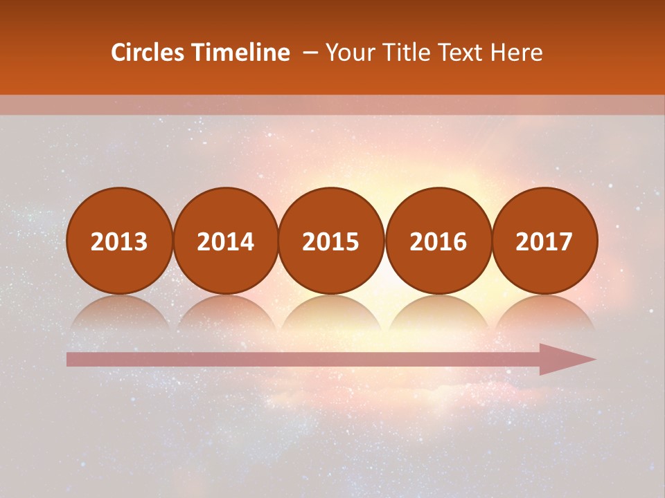 A Picture Of A Star In The Sky With The Words Name Of Presentation Company Name PowerPoint Template