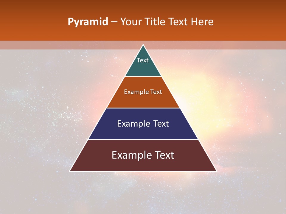 A Picture Of A Star In The Sky With The Words Name Of Presentation Company Name PowerPoint Template
