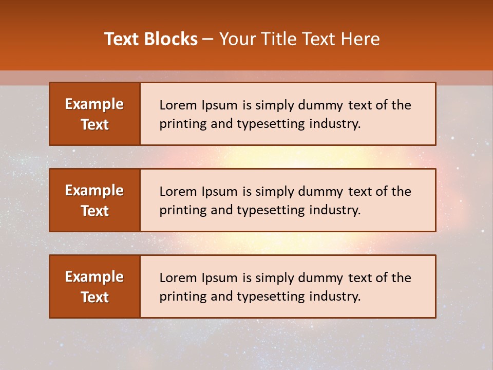 A Picture Of A Star In The Sky With The Words Name Of Presentation Company Name PowerPoint Template