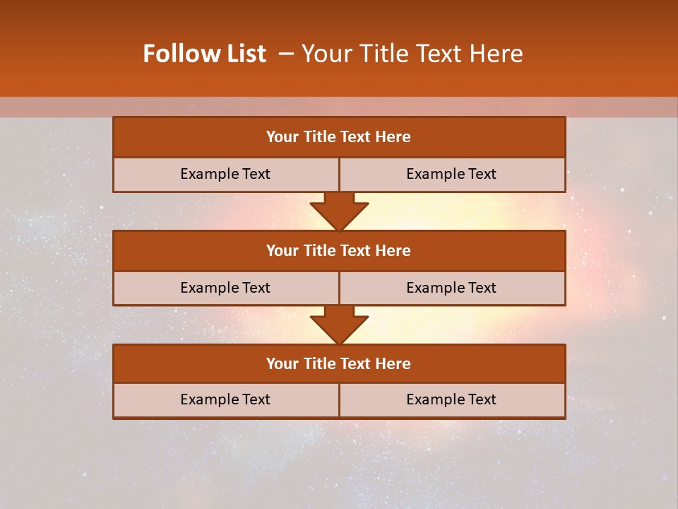 A Picture Of A Star In The Sky With The Words Name Of Presentation Company Name PowerPoint Template