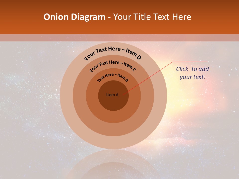A Picture Of A Star In The Sky With The Words Name Of Presentation Company Name PowerPoint Template