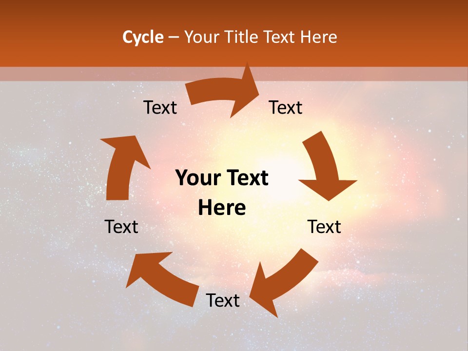 A Picture Of A Star In The Sky With The Words Name Of Presentation Company Name PowerPoint Template