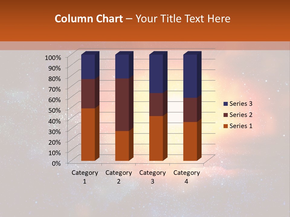 A Picture Of A Star In The Sky With The Words Name Of Presentation Company Name PowerPoint Template