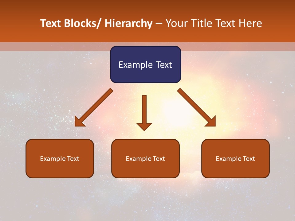 A Picture Of A Star In The Sky With The Words Name Of Presentation Company Name PowerPoint Template