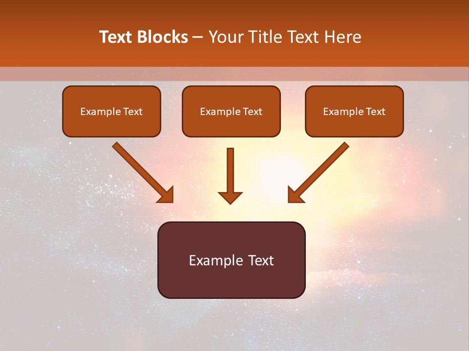 A Picture Of A Star In The Sky With The Words Name Of Presentation Company Name PowerPoint Template