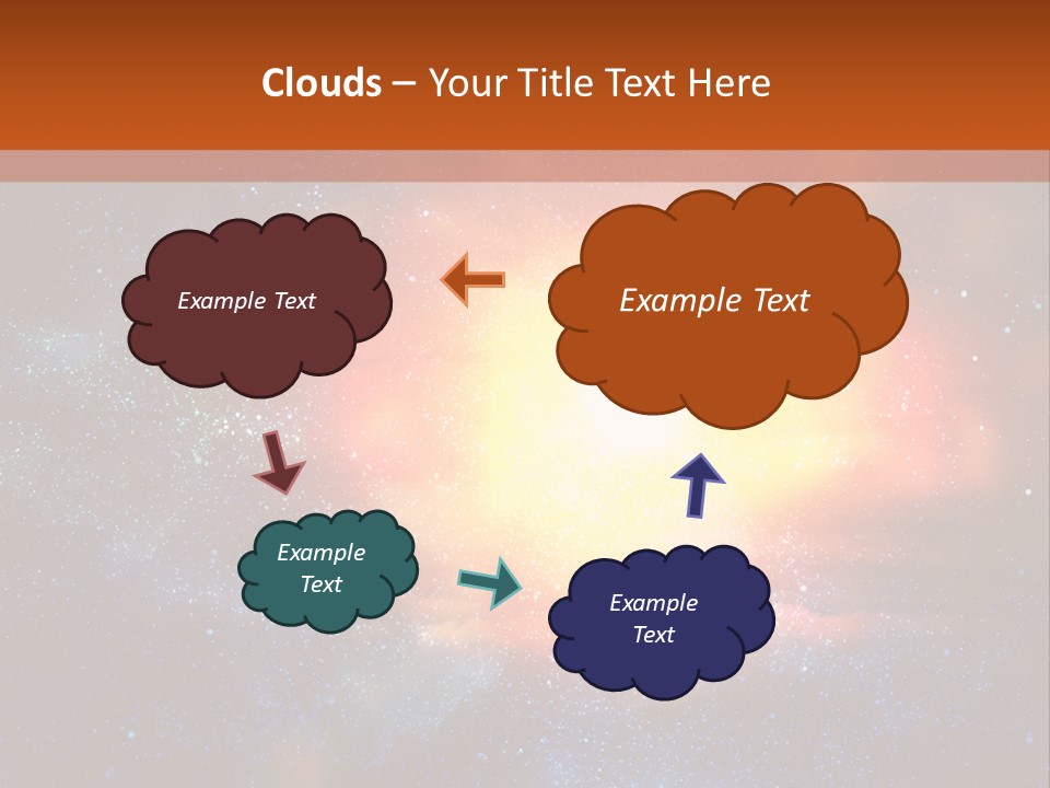 A Picture Of A Star In The Sky With The Words Name Of Presentation Company Name PowerPoint Template