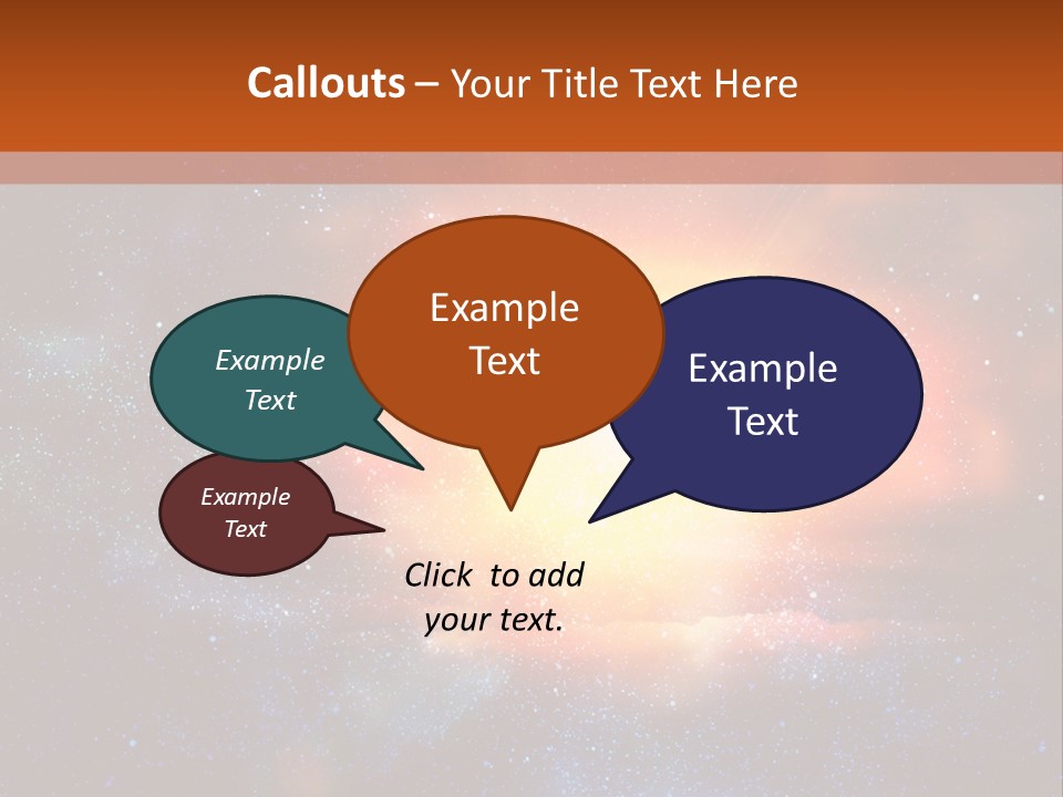 A Picture Of A Star In The Sky With The Words Name Of Presentation Company Name PowerPoint Template