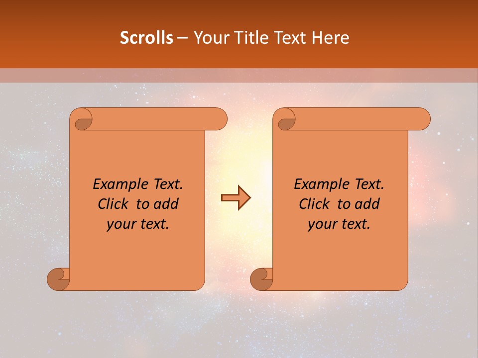 A Picture Of A Star In The Sky With The Words Name Of Presentation Company Name PowerPoint Template