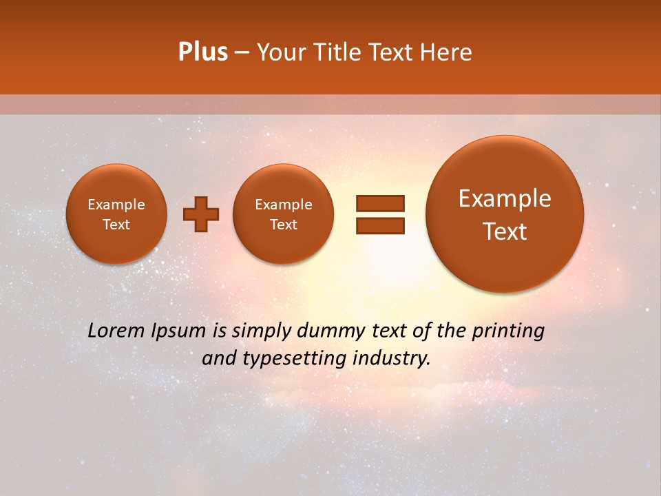 A Picture Of A Star In The Sky With The Words Name Of Presentation Company Name PowerPoint Template