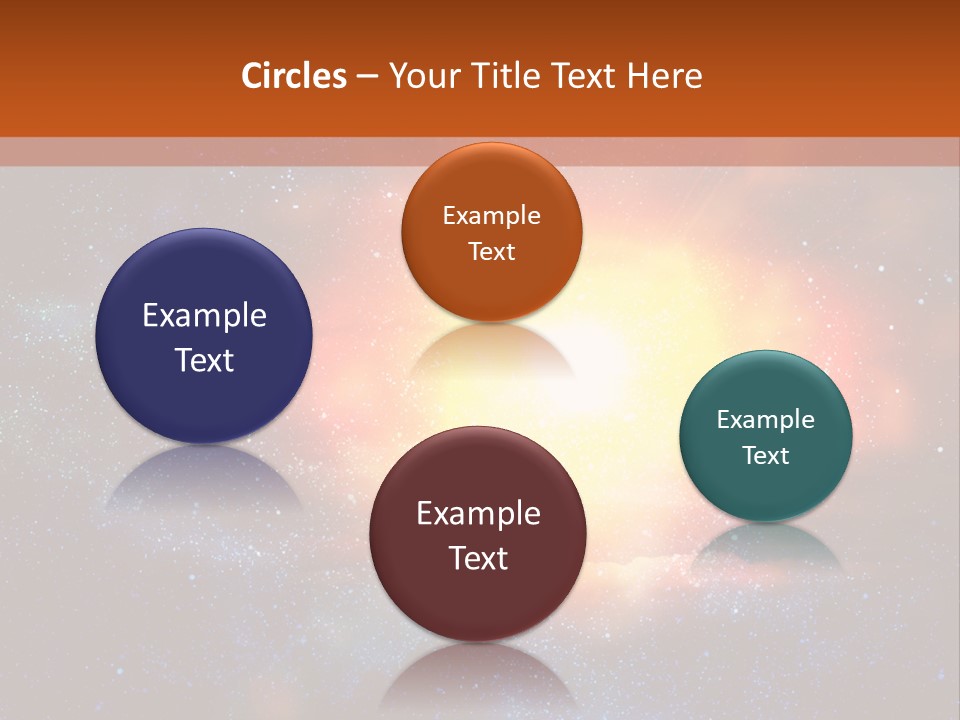 A Picture Of A Star In The Sky With The Words Name Of Presentation Company Name PowerPoint Template