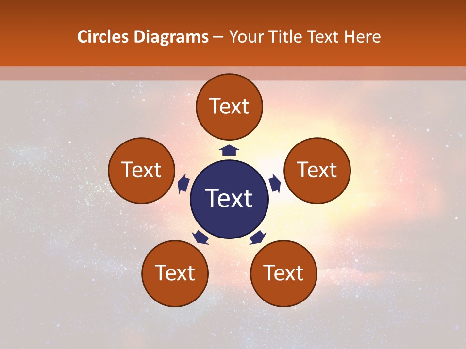 A Picture Of A Star In The Sky With The Words Name Of Presentation Company Name PowerPoint Template
