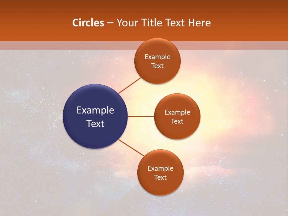 A Picture Of A Star In The Sky With The Words Name Of Presentation Company Name PowerPoint Template