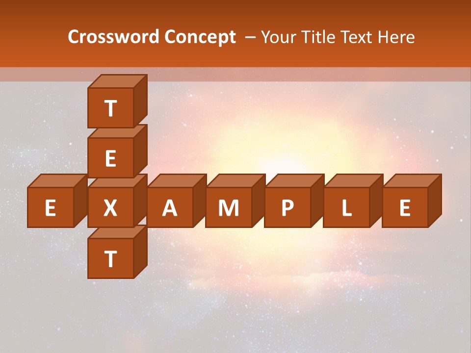 A Picture Of A Star In The Sky With The Words Name Of Presentation Company Name PowerPoint Template