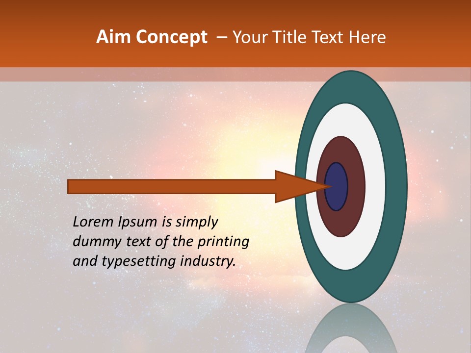 A Picture Of A Star In The Sky With The Words Name Of Presentation Company Name PowerPoint Template
