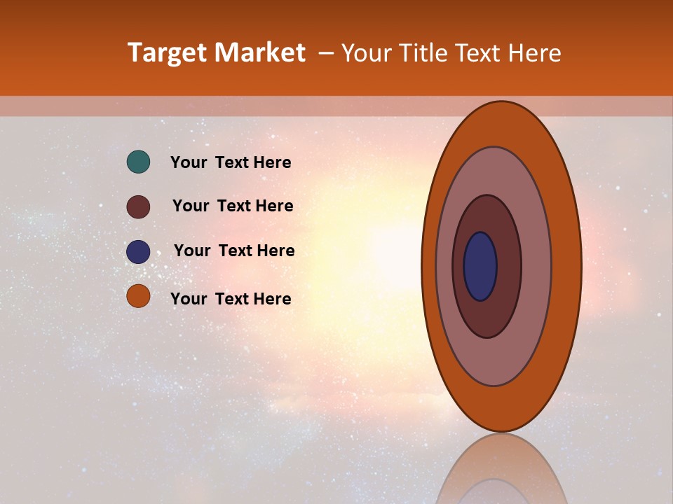 A Picture Of A Star In The Sky With The Words Name Of Presentation Company Name PowerPoint Template