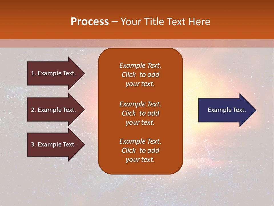 A Picture Of A Star In The Sky With The Words Name Of Presentation Company Name PowerPoint Template