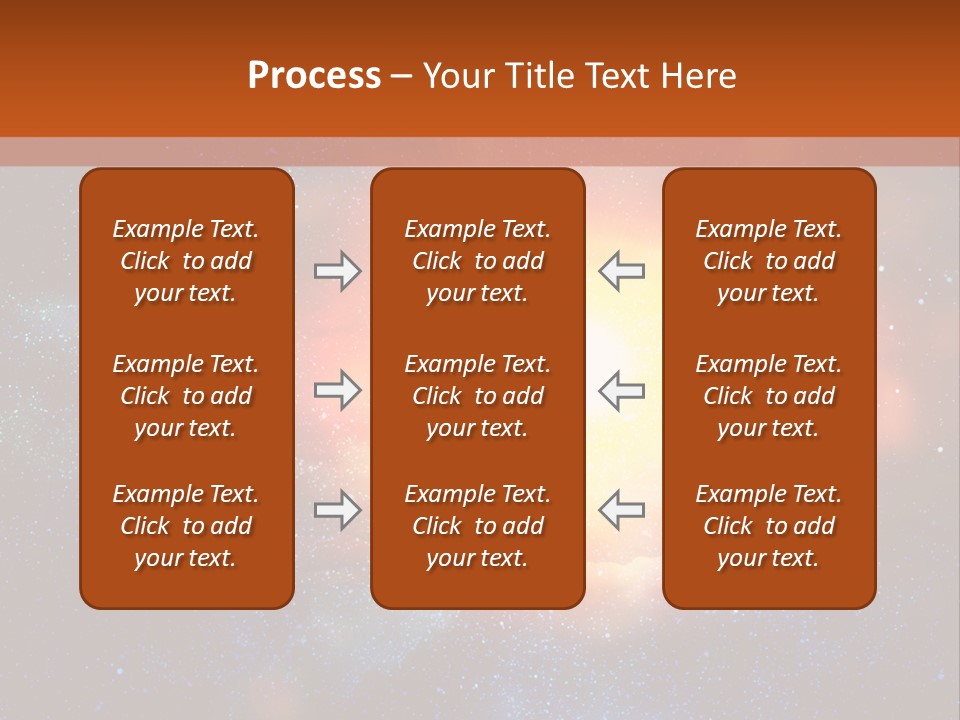 A Picture Of A Star In The Sky With The Words Name Of Presentation Company Name PowerPoint Template