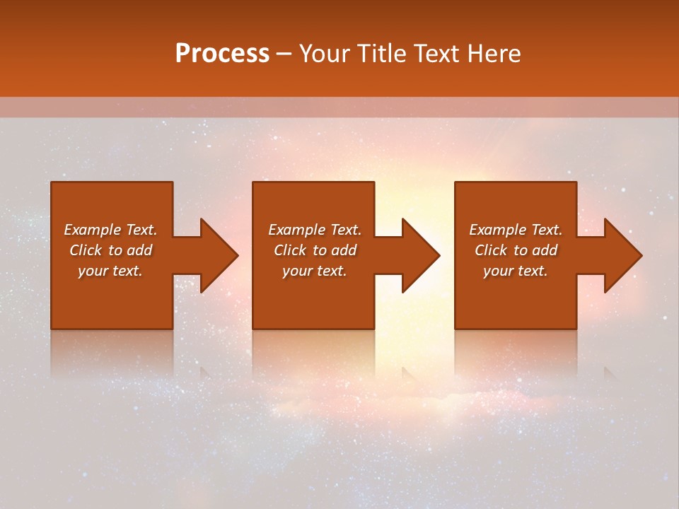 A Picture Of A Star In The Sky With The Words Name Of Presentation Company Name PowerPoint Template