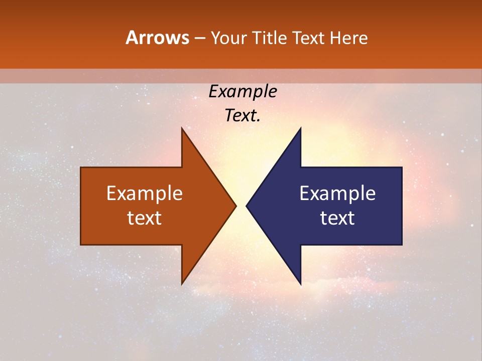 A Picture Of A Star In The Sky With The Words Name Of Presentation Company Name PowerPoint Template